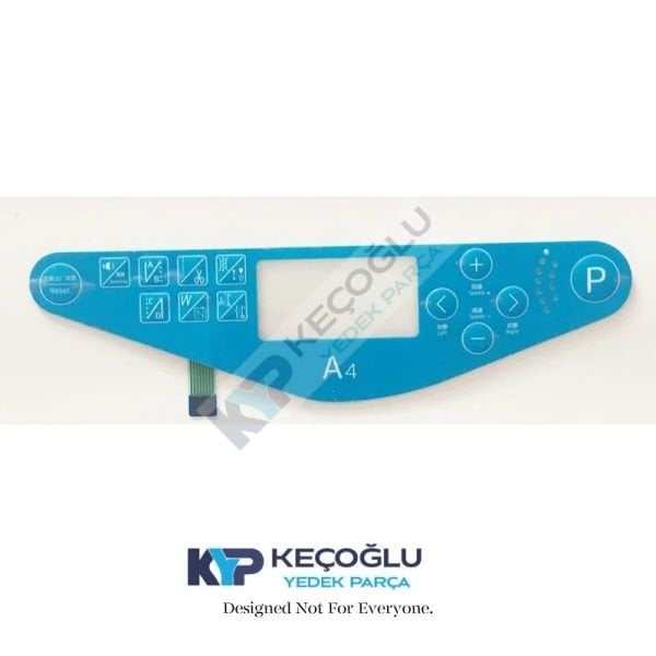 A4 Jack Düz Dikiş Makine Panel Etiketi