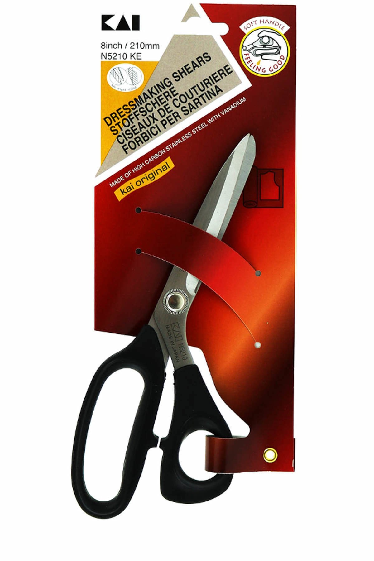 Kai N5210 Ke Plastik Saplı Terzi Kumaş Kesim Makası