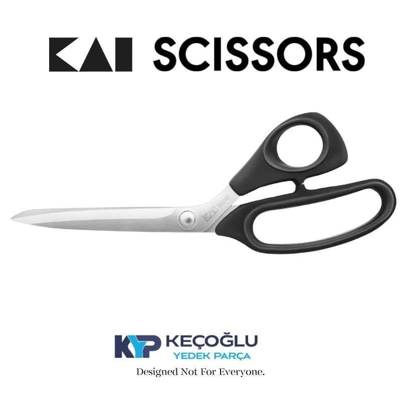 Kai N5240 Ke Plastik Saplı Terzi Kumaş Kesim Makası,Kai