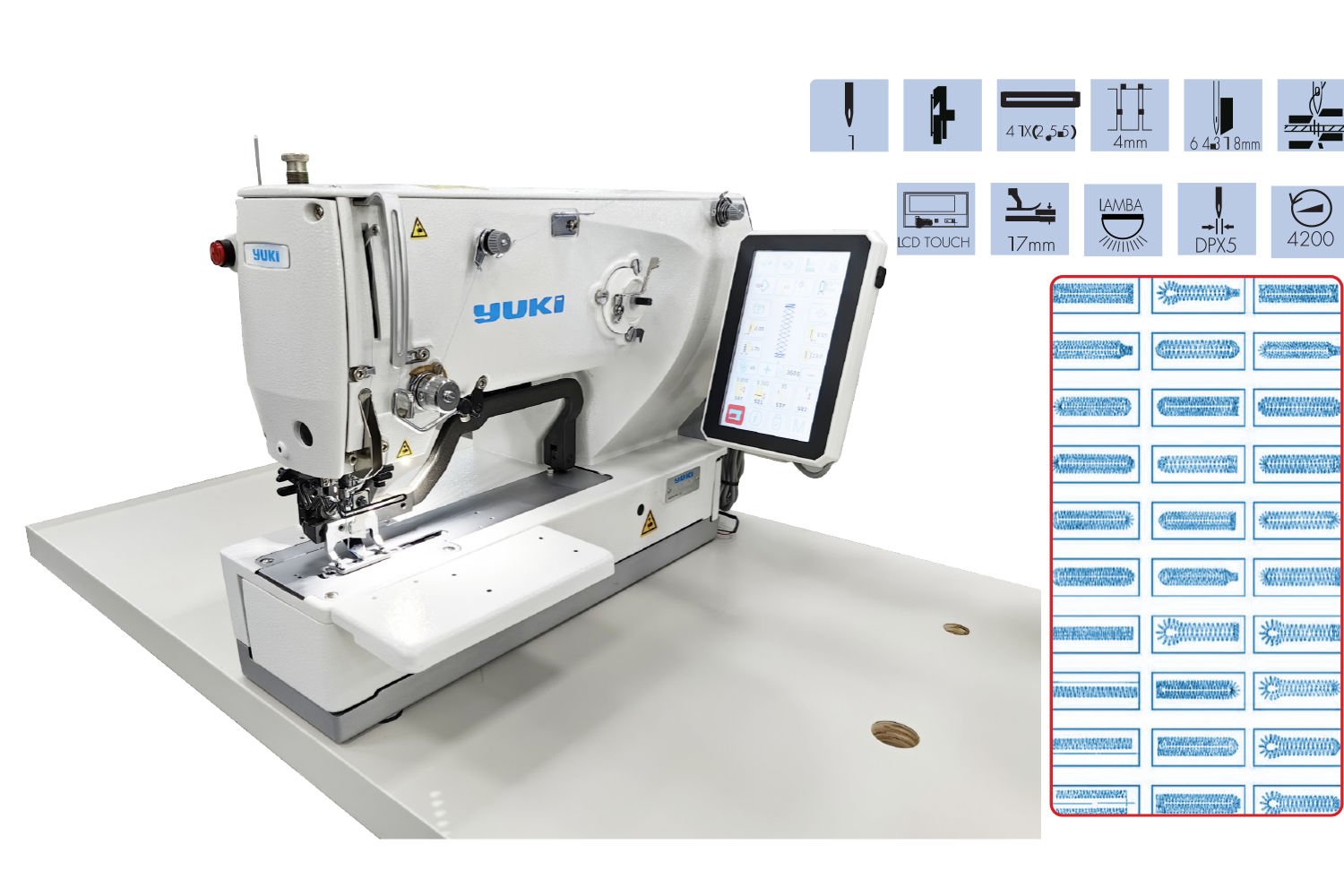 YK-1790DK Dokunmatik Panel Elektronik İlik Makinesi,Yuki